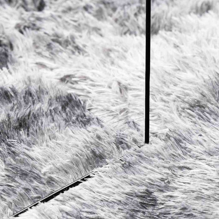 Covor shaggy cu pom înalt, NAVARRA, gri argintiu, 80x150 cm - WALTI WALTI
