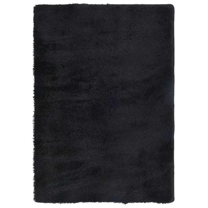 Covor shaggy cu pom înalt, NAVARRA, negru, 120x170cm, poliester - WALTI WALTI