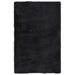 Covor shaggy cu pom înalt, NAVARRA, negru, 130x200cm, poliester - WALTI WALTI
