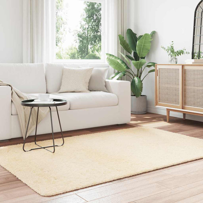 Covor shaggy cu pom înalt, NAVARRA, crem, 130x200 cm, poliester - WALTI WALTI
