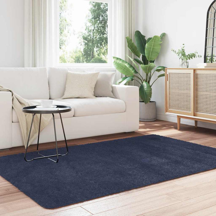 Covor shaggy cu pom înalt, NAVARRA, bleumarin, 130x200 cm - WALTI WALTI