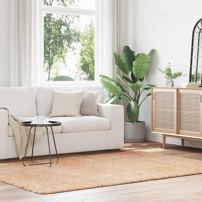 Covor shaggy cu pom înalt, NAVARRA, bej, 160x230 cm, poliester - WALTI WALTI