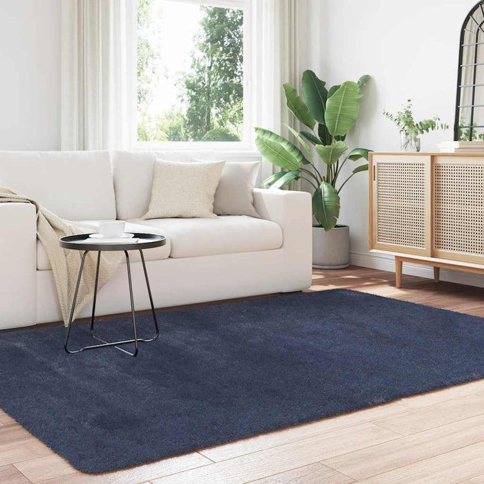 Covor shaggy cu pom înalt, NAVARRA, bleumarin, 160x230 cm - WALTI WALTI