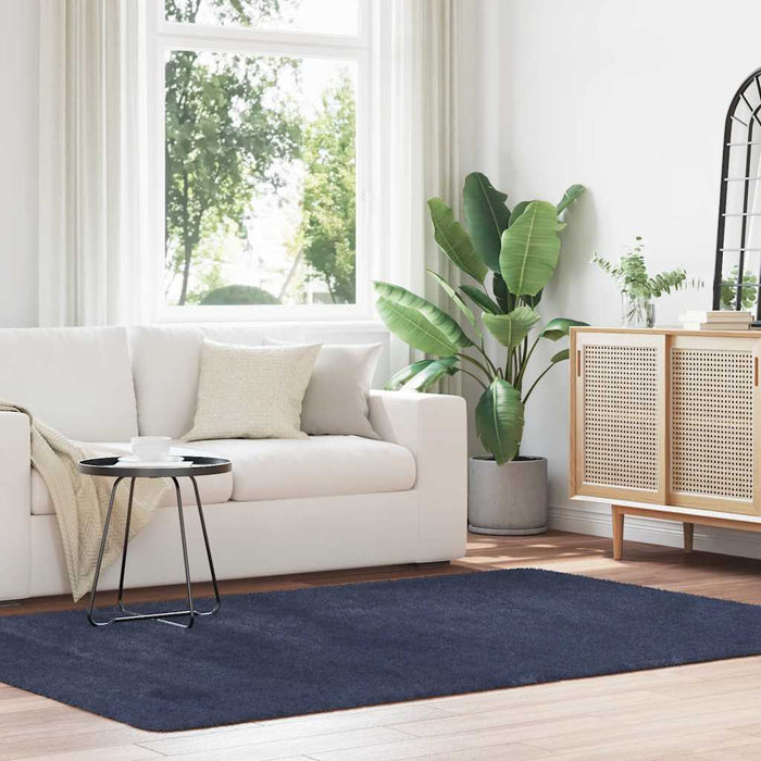 Covor shaggy cu pom înalt, NAVARRA, bleumarin, 160x230 cm - WALTI WALTI