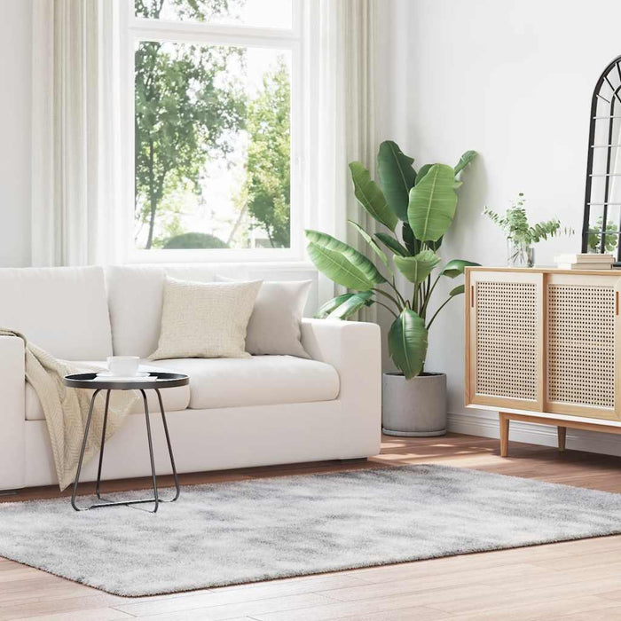 Covor shaggy cu pom înalt, NAVARRA, gri argintiu, 160x230 cm - WALTI WALTI