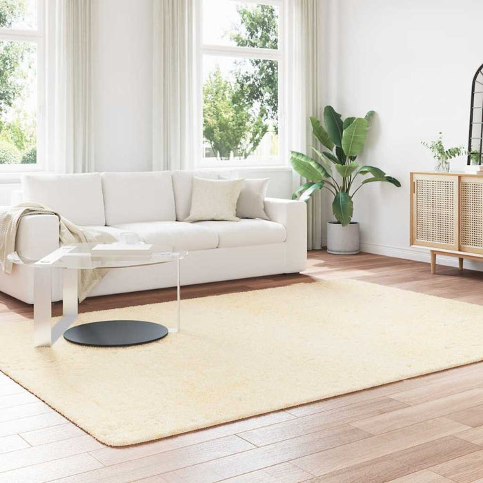 Covor shaggy cu pom înalt, NAVARRA, crem, 200x290 cm, poliester - WALTI WALTI