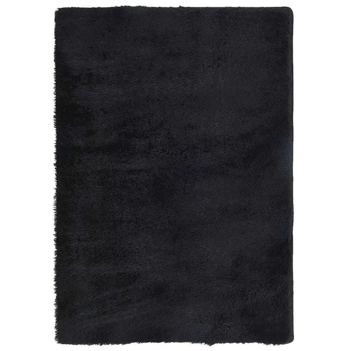 Covor shaggy cu pom înalt, NAVARRA, negru, 240x340cm, poliester - WALTI WALTI