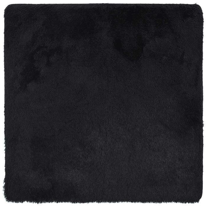 Covor shaggy cu pom înalt, NAVARRA, negru, 120x120cm, poliester - WALTI WALTI