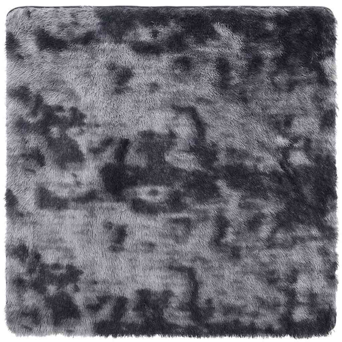 Covor shaggy cu pom înalt, NAVARRA, gri închis, 120x120 cm - WALTI WALTI