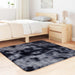 Covor shaggy cu pom înalt, NAVARRA, gri închis, 120x120 cm - WALTI WALTI