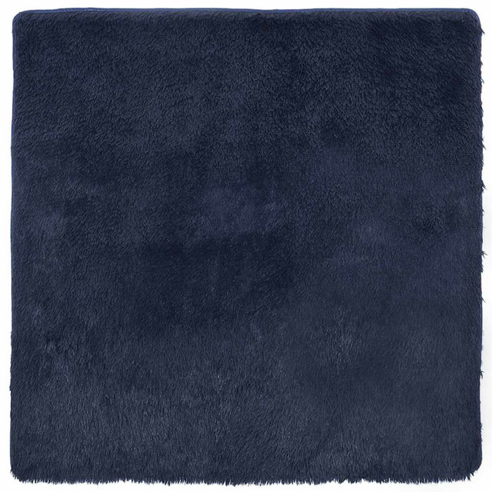Covor shaggy cu pom înalt, NAVARRA, bleumarin, 120x120 cm - WALTI WALTI