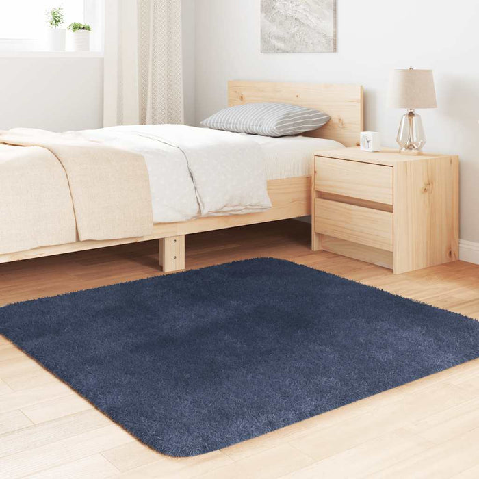 Covor shaggy cu pom înalt, NAVARRA, bleumarin, 120x120 cm - WALTI WALTI