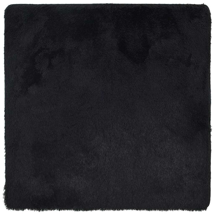 Covor shaggy cu pom înalt, NAVARRA, negru, 160x160cm, poliester - WALTI WALTI