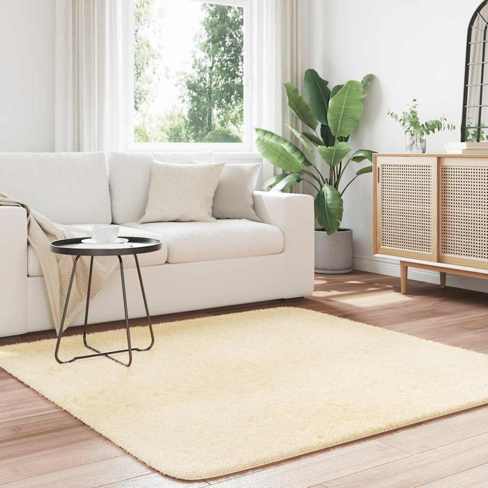 Covor shaggy cu pom înalt, NAVARRA, crem, 160x160 cm, poliester - WALTI WALTI