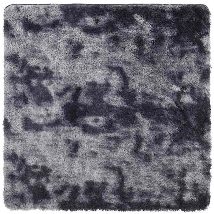 Covor shaggy cu pom înalt, NAVARRA, gri închis, 160x160 cm - WALTI WALTI
