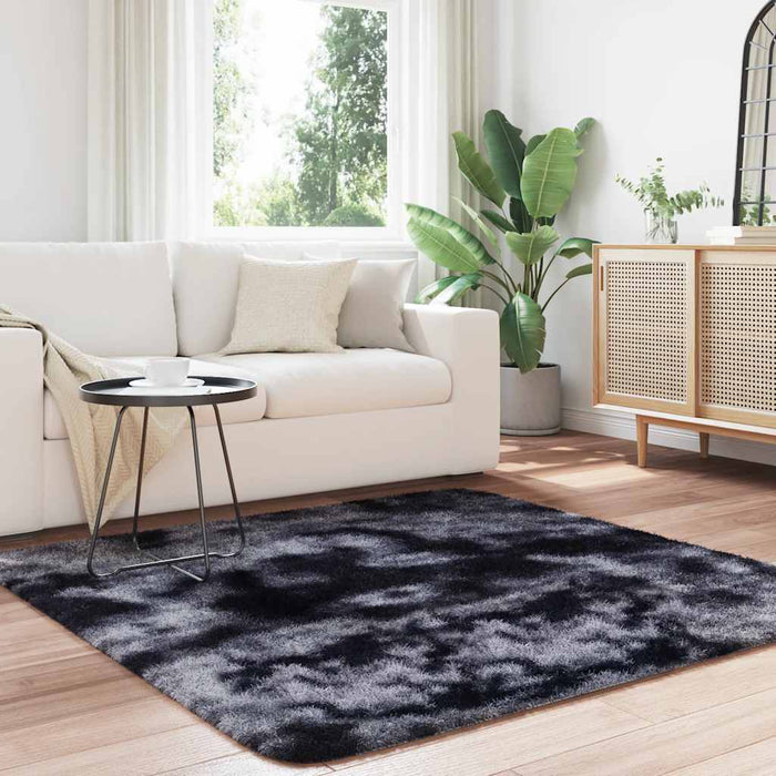 Covor shaggy cu pom înalt, NAVARRA, gri închis, 160x160 cm - WALTI WALTI
