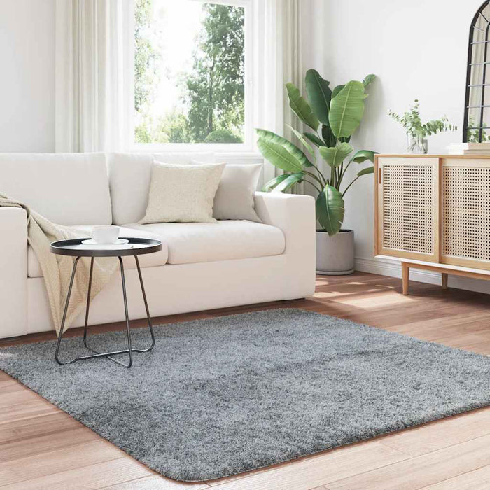 Covor shaggy cu pom înalt, NAVARRA, gri deschis, 160x160 cm - WALTI WALTI