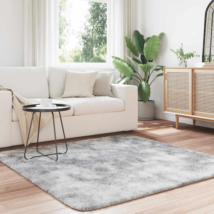 Covor shaggy cu pom înalt, NAVARRA, gri argintiu, 160x160 cm - WALTI WALTI