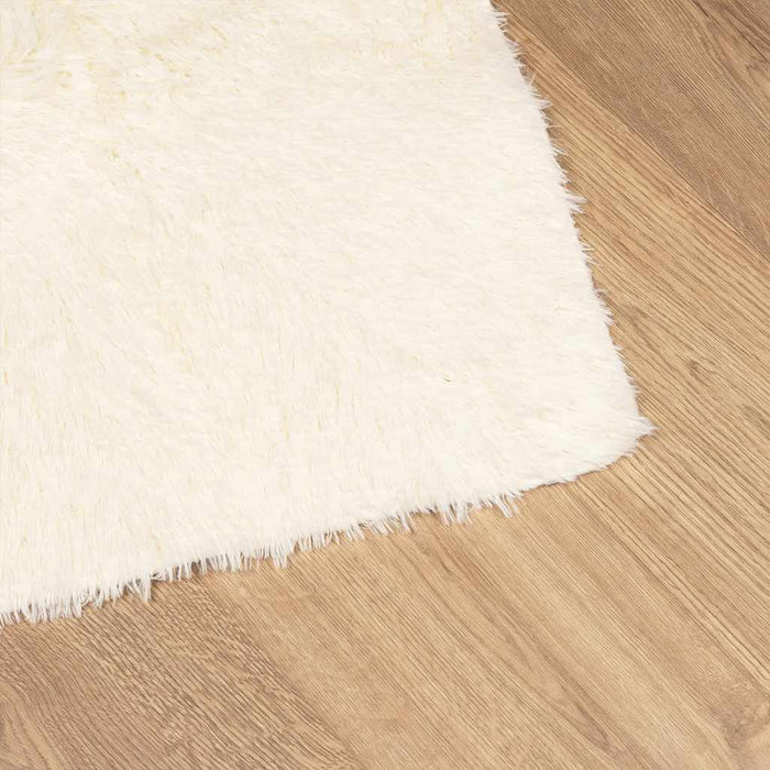Covor shaggy cu pom înalt, NAVARRA, crem, 200x200 cm, poliester - WALTI WALTI