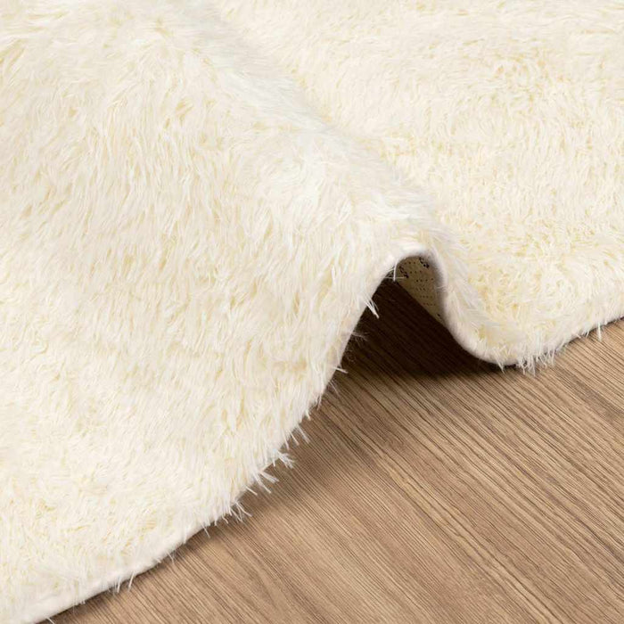 Covor shaggy cu pom înalt, NAVARRA, crem, 200x200 cm, poliester - WALTI WALTI