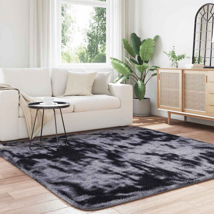 Covor shaggy cu pom înalt, NAVARRA, gri închis, 200x200 cm - WALTI WALTI