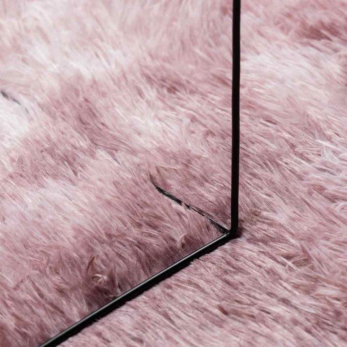 Covor shaggy cu pom înalt, NAVARRA, roz praf, 200x200 cm - WALTI WALTI