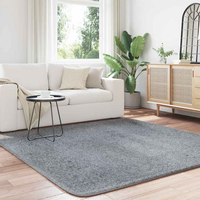 Covor shaggy cu pom înalt, NAVARRA, gri deschis, 200x200 cm - WALTI WALTI