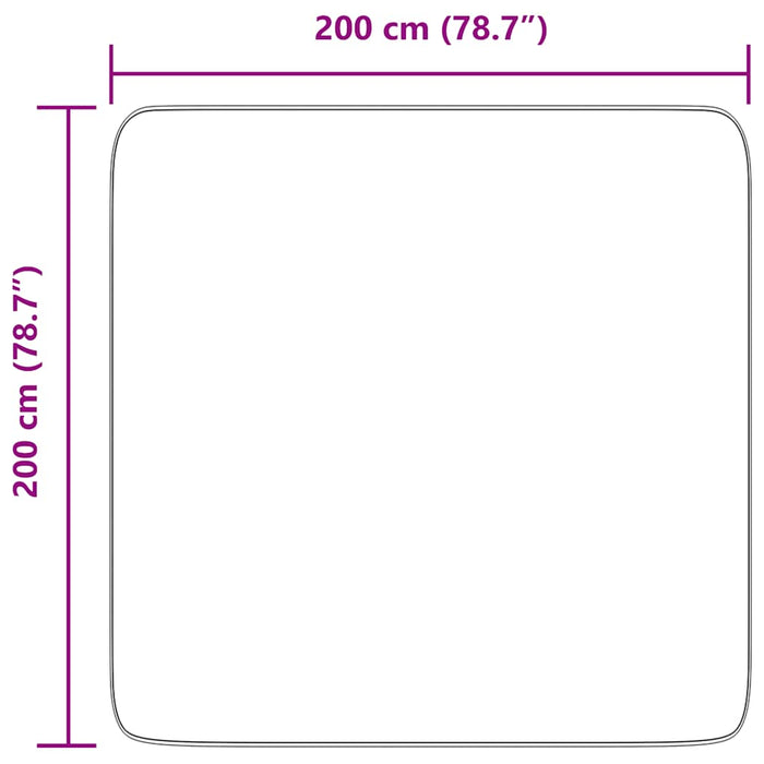 Covor shaggy cu pom înalt, NAVARRA, bleumarin, 200x200 cm - WALTI WALTI
