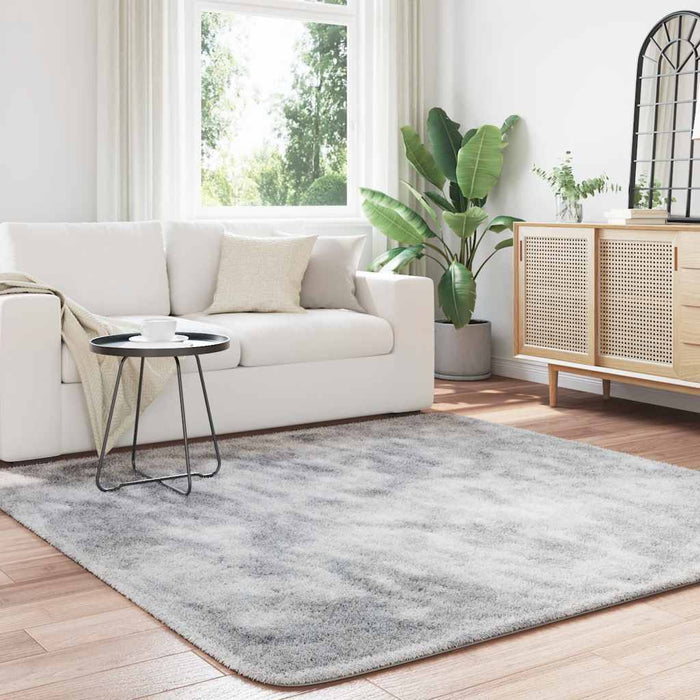 Covor shaggy cu pom înalt, NAVARRA, gri argintiu, 200x200 cm - WALTI WALTI