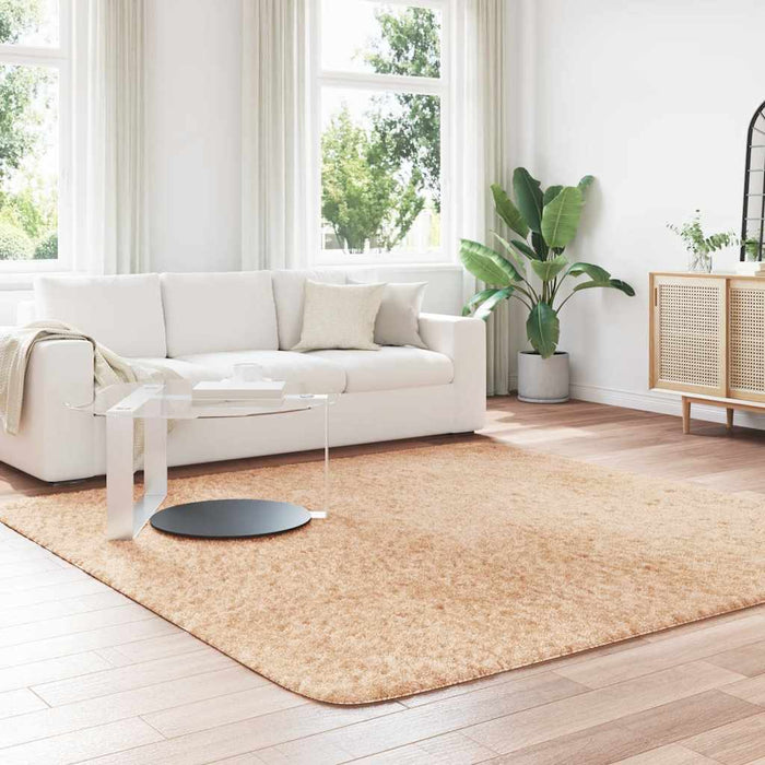 Covor shaggy cu pom înalt, NAVARRA, bej, 240x240 cm, poliester - WALTI WALTI