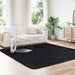 Covor shaggy cu pom înalt, NAVARRA, negru, 240x240cm, poliester - WALTI WALTI