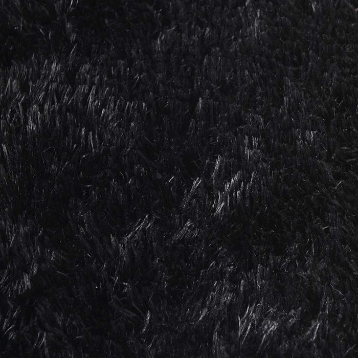 Covor shaggy cu pom înalt, NAVARRA, negru, 240x240cm, poliester - WALTI WALTI