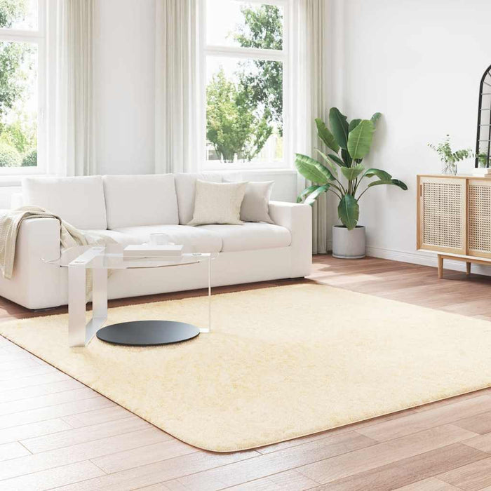 Covor shaggy cu pom înalt, NAVARRA, crem, 240x240 cm, poliester - WALTI WALTI
