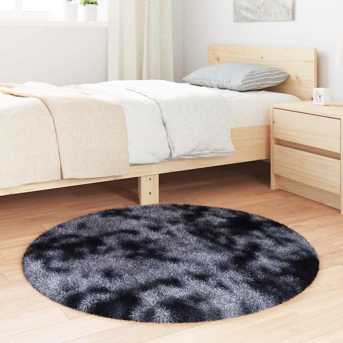 Covor shaggy cu pom înalt, NAVARRA, gri închis, 100x100 cm - WALTI WALTI
