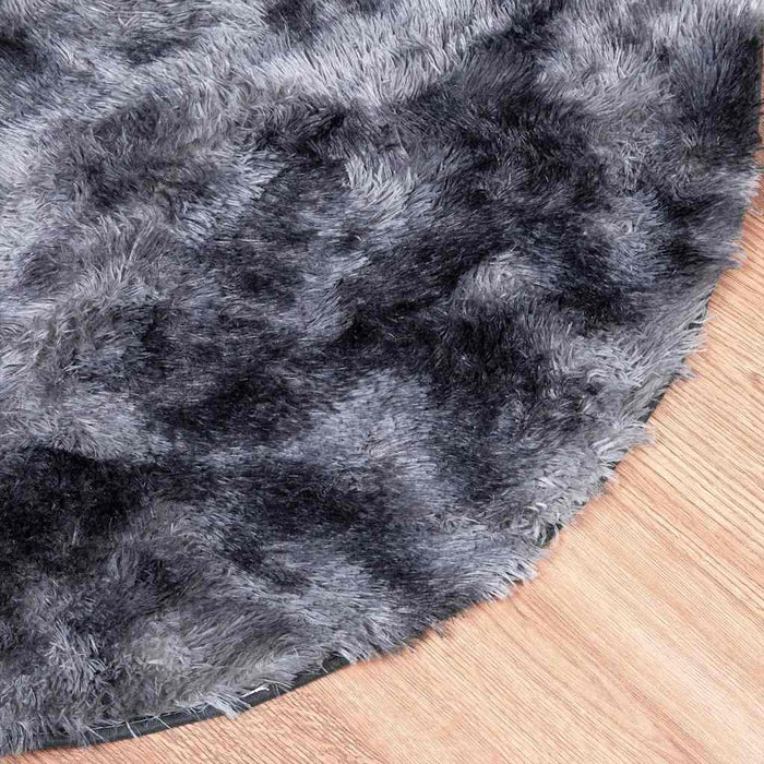 Covor shaggy cu pom înalt, NAVARRA, gri închis, 100x100 cm - WALTI WALTI