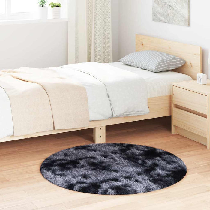 Covor shaggy cu pom înalt, NAVARRA, gri închis, 100x100 cm - WALTI WALTI