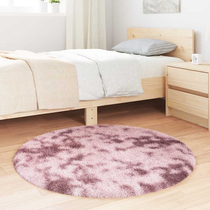 Covor shaggy cu pom înalt, NAVARRA, roz praf, 100x100 cm - WALTI WALTI