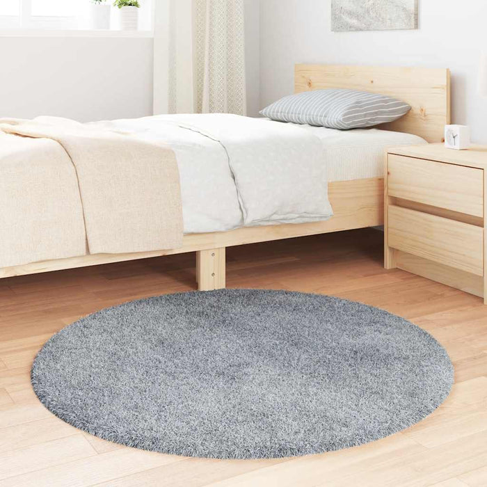 Covor shaggy cu pom înalt, NAVARRA, gri deschis, 100x100 cm - WALTI WALTI