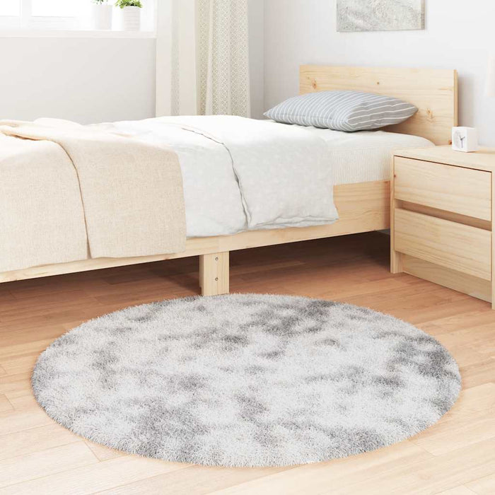 Covor shaggy cu pom înalt, NAVARRA, gri argintiu, 100x100 cm - WALTI WALTI