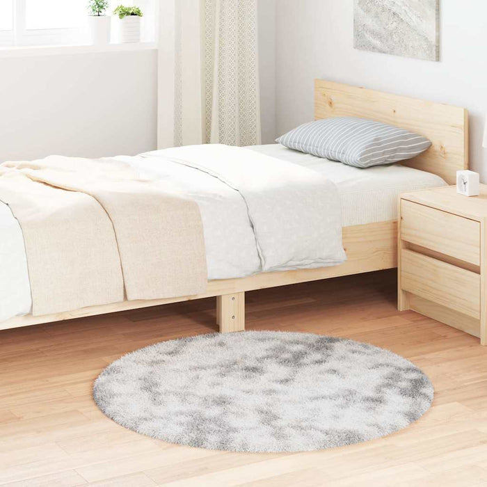 Covor shaggy cu pom înalt, NAVARRA, gri argintiu, 100x100 cm - WALTI WALTI