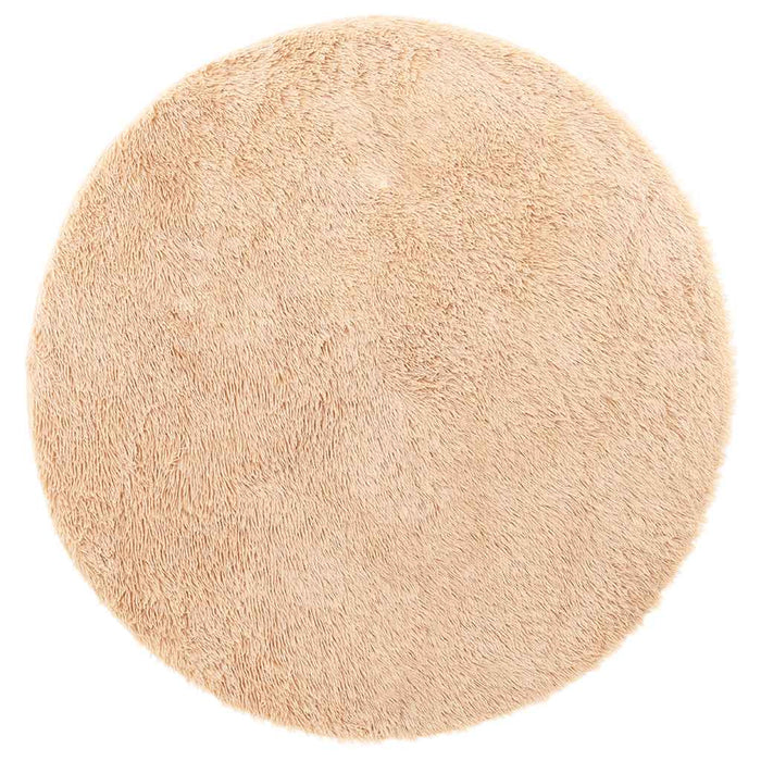 Covor shaggy cu pom înalt, NAVARRA, bej, 120x120 cm, poliester - WALTI WALTI