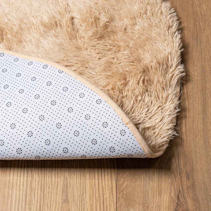 Covor shaggy cu pom înalt, NAVARRA, bej, 120x120 cm, poliester - WALTI WALTI