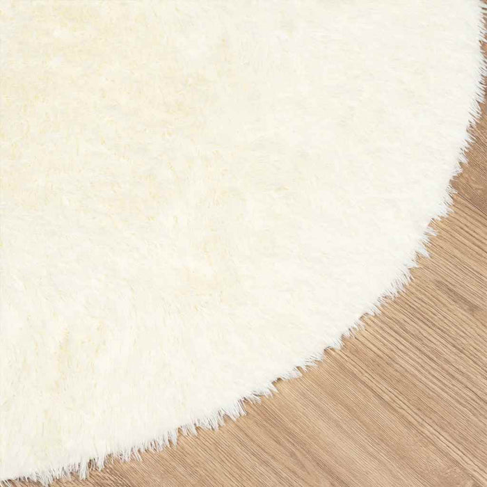 Covor shaggy cu pom înalt, NAVARRA, crem, 120x120 cm, poliester - WALTI WALTI