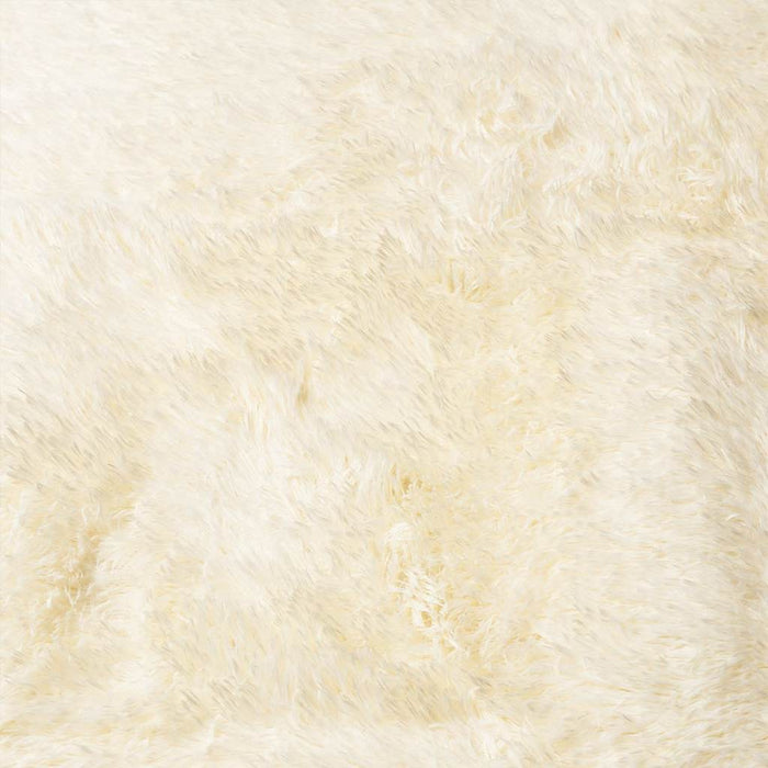 Covor shaggy cu pom înalt, NAVARRA, crem, 120x120 cm, poliester - WALTI WALTI
