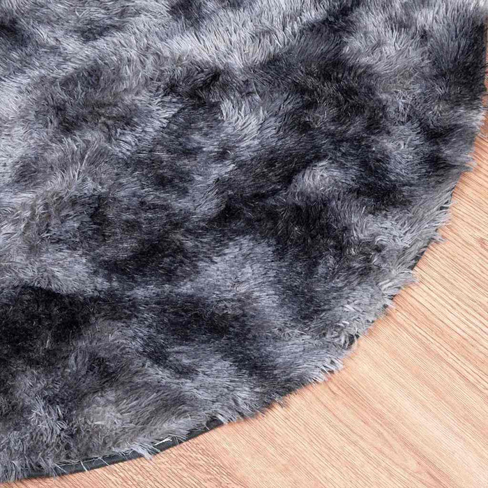 Covor shaggy cu pom înalt, NAVARRA, gri închis, 120x120 cm - WALTI WALTI