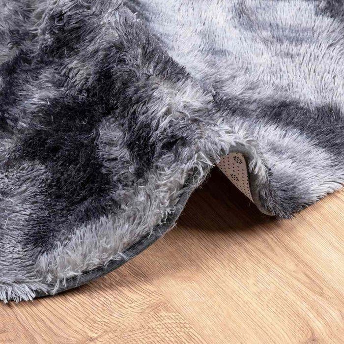 Covor shaggy cu pom înalt, NAVARRA, gri închis, 120x120 cm - WALTI WALTI