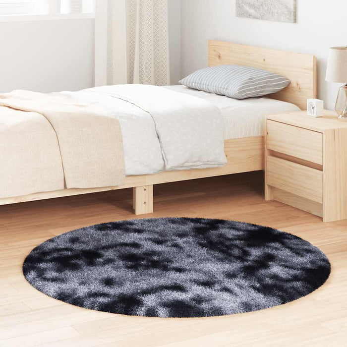 Covor shaggy cu pom înalt, NAVARRA, gri închis, 120x120 cm - WALTI WALTI