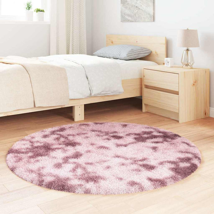 Covor shaggy cu pom înalt, NAVARRA, roz praf, 120x120 cm - WALTI WALTI