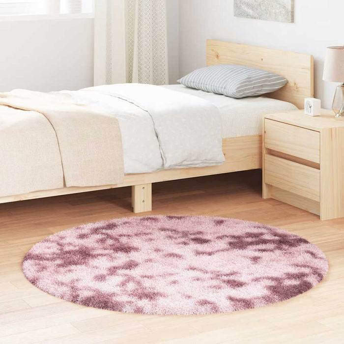 Covor shaggy cu pom înalt, NAVARRA, roz praf, 120x120 cm - WALTI WALTI