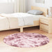 Covor shaggy cu pom înalt, NAVARRA, roz praf, 120x120 cm - WALTI WALTI